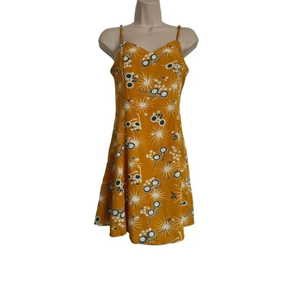 ModCloth On Cloud Nineties Shift Dress Sundress Midi Size XS $59 Adjustable - Picture 2 of 14